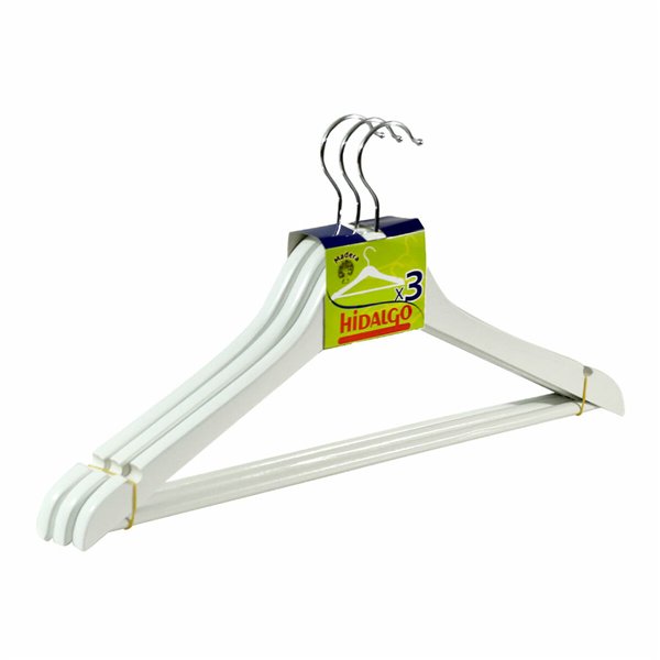 Hangers Hidalgo White Wood (3 Units)