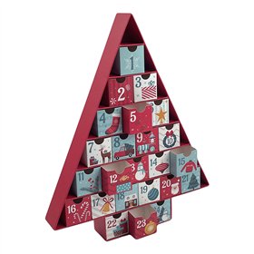 Advent Calendar 32,5 X 5 X 39 CM Cardboard Christmas Christmas Tree