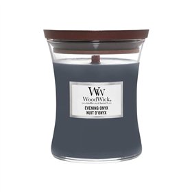 WoodWick vidutinio dydžio Hourglass Candles kvapioji žvakė „Vakaro oniksas“ 275 g