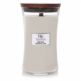 „WoodWick“ didelė „Hourglass“ kvapioji žvakė su šilta vilna, 610 g