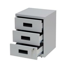 Chest of drawers Bisley Grey Metal