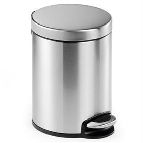 Pedal bin Durable Silver Stainless steel 5 L