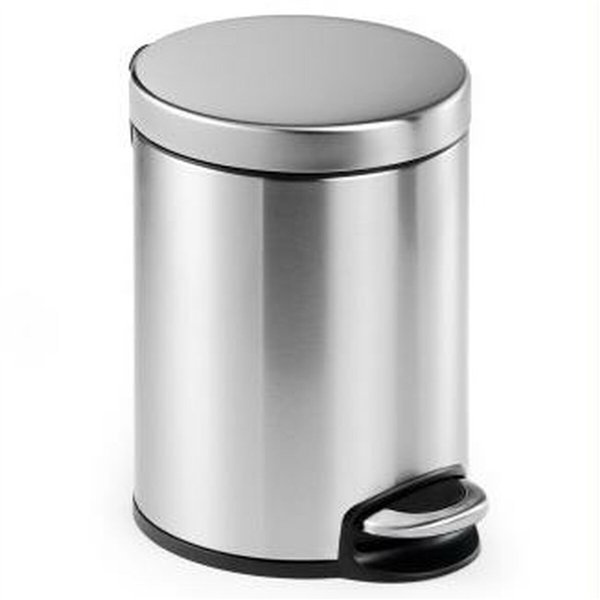 Pedal bin Durable Silver Stainless steel 5 L