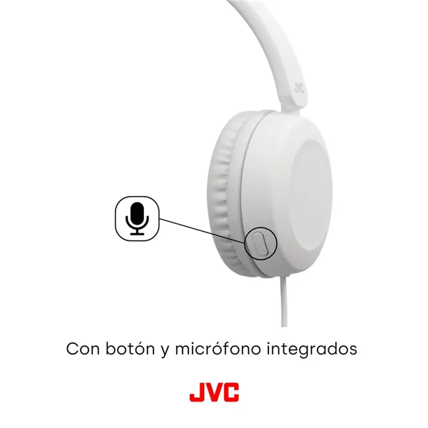 Headphones with Microphone JVC HA-S31M-W White