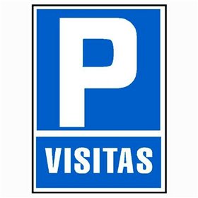 Sign Archivo 2000 "PARKING VISITAS" PVC 210 x 297 mm