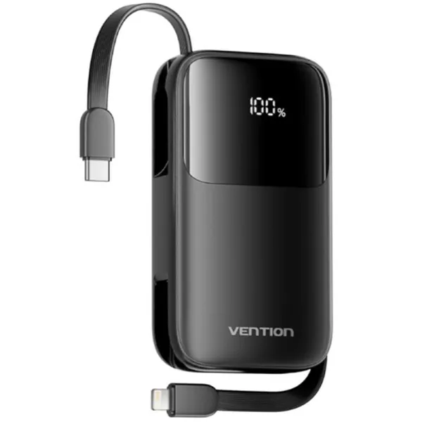 Powerbank Vention Black 10000 mAh