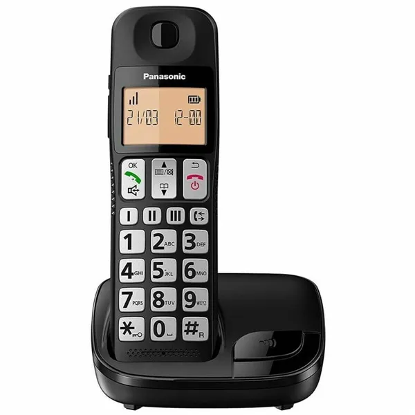 Wireless Phone Panasonic KX-TGE310SPB Black Amber