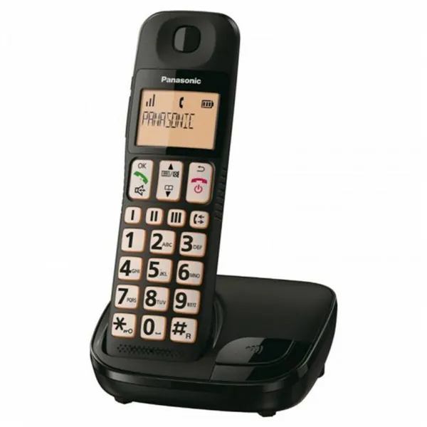 Wireless Phone Panasonic KX-TGE310SPB Black Amber
