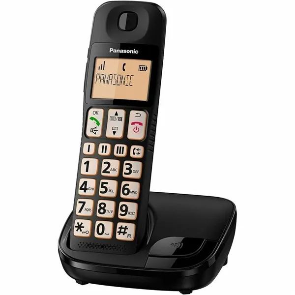 Wireless Phone Panasonic KX-TGE310SPB Black Amber