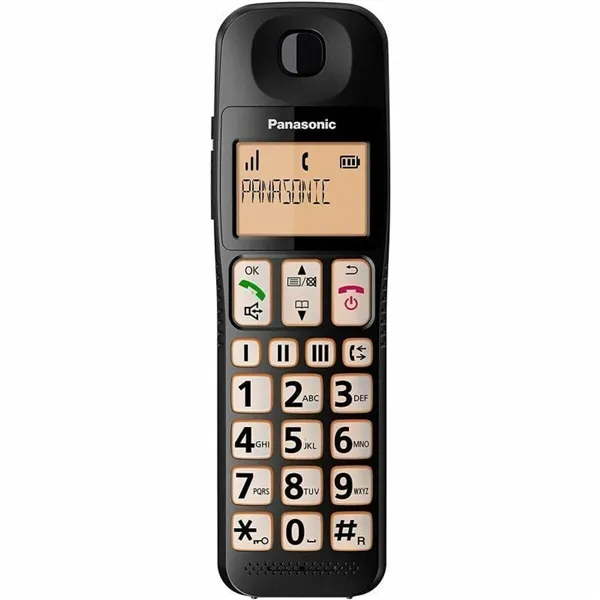 Wireless Phone Panasonic KX-TGE310SPB Black Amber