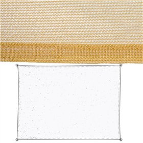 Shade Sail Vela sombreo Beige 350 x 500 x 1 cm 350 x 1 x 500 cm