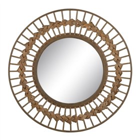 Wall mirror Natural 80 x 3 x 80 cm