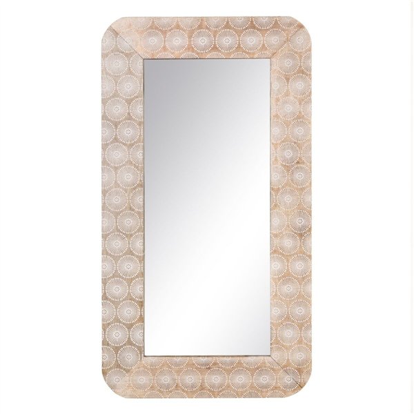Wall mirror White 91 x 2 x 50,5 cm