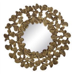 Wall mirror Golden 90 x 3 x 90 cm