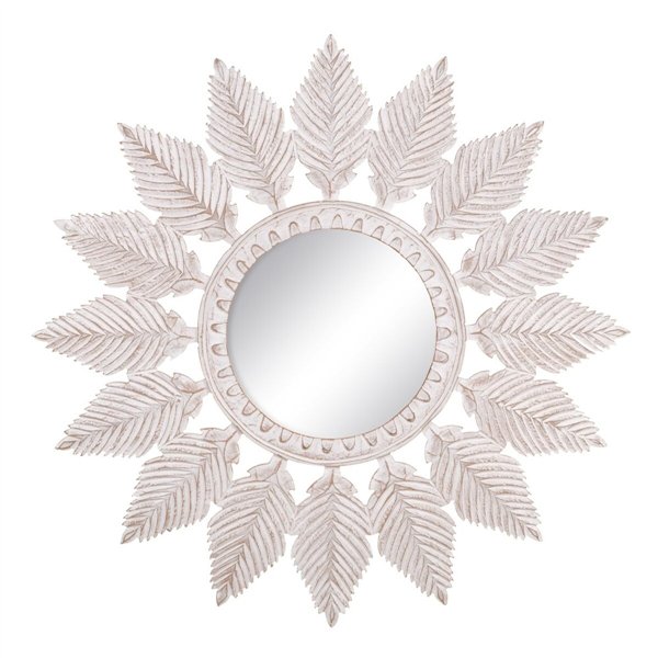 Wall mirror White 90 x 1,75 x 90 cm