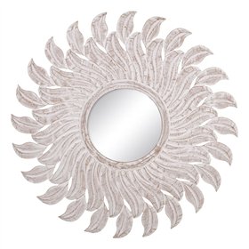 Wall mirror White 80 x 1,75 x 80 cm