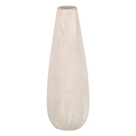 Vase 17 x 17 x 51,5 cm Ceramic Cream