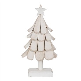 Christmas Tree White Paolownia wood Tree 31 x 25 x 60 cm