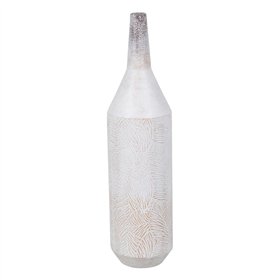 Vase White Iron 15 x 15 x 60,5 cm