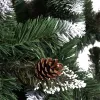 Artificial Christmas tree 180 cm premium Royal Trees Springos CT0190, snowy diamond pine with cones
