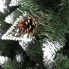 Artificial Christmas tree 180 cm premium Royal Trees Springos CT0190, snowy diamond pine with cones