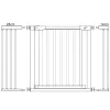 Safety Gate for Stairs Springos SG0012BC, Pressure-Mounted, 75-124 cm, Brown-Black