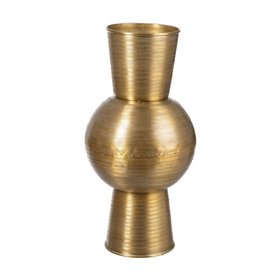 Vase Golden Aluminium 25,4 x 25,4 x 50,8 cm