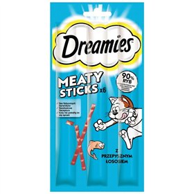 Snack for Cats Dreamies Meaty Sticks Salmon Fish 30 g