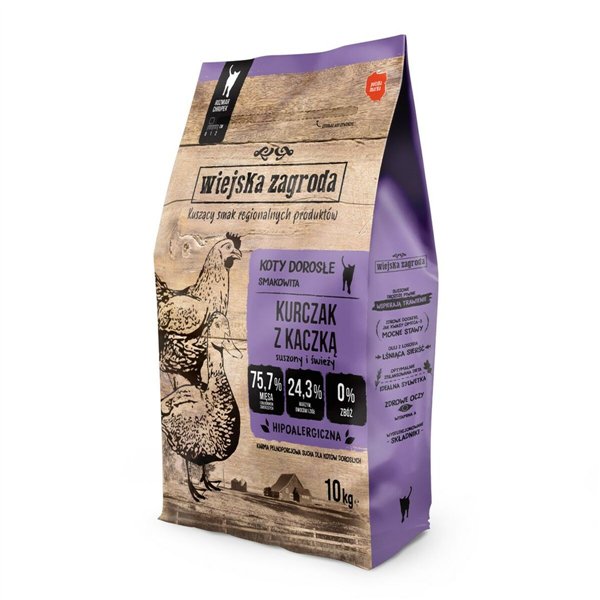 Cat food WIEJSKA ZAGRODA Chicken 10 kg