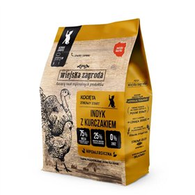 Cat food WIEJSKA ZAGRODA Kitten Turkey with chicken Turkey 400 g