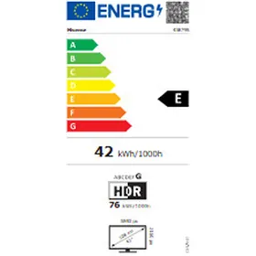 Smart TV Hisense 43E79S 3840 x 2160 px 43" HDR10+ QLED