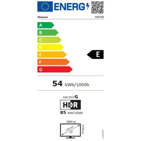 Smart TV Hisense 50E79S 3840 x 2160 px 50" HDR10+ DVB-T2 QLED DVB-S2