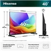 Hisense Smart TV 40A5S 40 inch Full HD QLED HDMI black