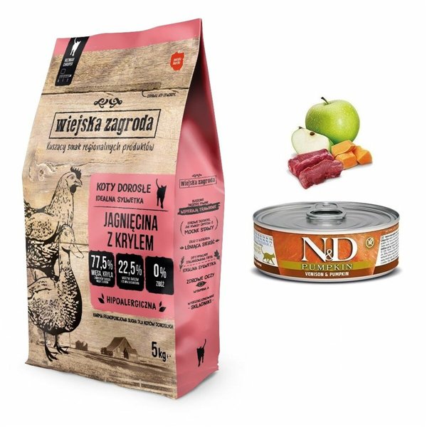 Fodder WIEJSKA ZAGRODA Lamb with krill Lamb 5 kg