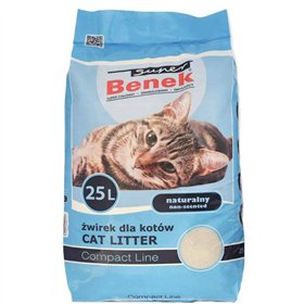 Cat Litter Super Benek Compact Natural Beige 25 L