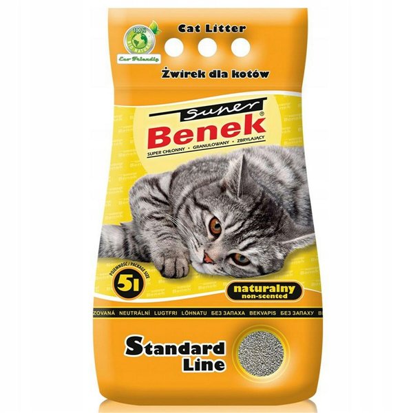 Cat Litter Super Benek Standard Natural 5 L