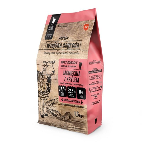 Fodder WIEJSKA ZAGRODA Lamb with krill Lamb 400 g