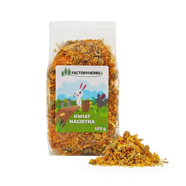 Rabbit Food Factoryherbs Marigold flowers Chichilla Guinea pig Hamster Rat Mouse Rodents Birds 100 g