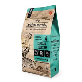 Fodder WIEJSKA ZAGRODA Kitten Chicken with salmon Chicken 5 kg