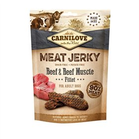 Fodder Carnilove Meat Jerky Beef & Beef muscle fillet Adult Turkey Veal 100 g