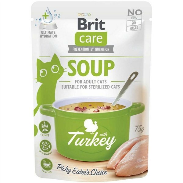 Snack for Cats Brit Care Soup Turkey