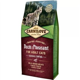 Fodder Carnilove Duck & Pheasant Hairball Control Duck 6 Kg