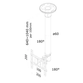 TV Mount Neomounts FPMA-C200 10" 40" 20 kg