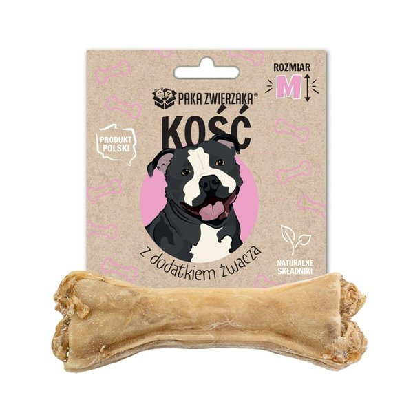 Dog Snack Paka Zwierzaka Bone with tripe additive M 12 cm Beef 55 g