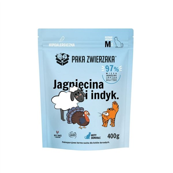 Cat food Paka Zwierzaka Lamb 400 g