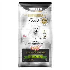 Fodder Biofeed Euphoria Fresh Adult Mini & Small Turkey with lamb Turkey 2 Kg Adult 2,3 Kg
