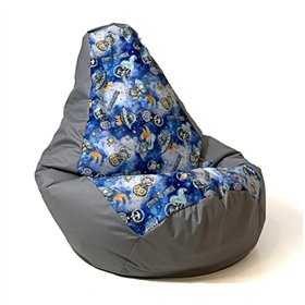 Pouffe GO GIFT Grey 105 x 80 cm Pear