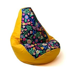 Pouffe GO GIFT Yellow 140 x 100 cm Pear