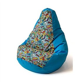Pouffe GO GIFT Blue 140 x 100 cm Pear