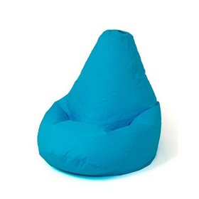 Pouffe GO GIFT Blue Oxford tejido antidesgarros 105 x 80 cm